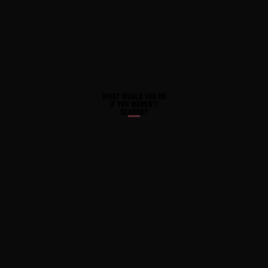 Scared Tagline Sticker